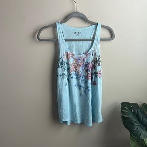 Flowy floral summer tank top